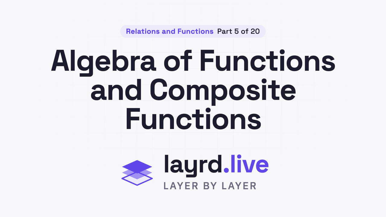 Algebra of Functions and Composite Functions