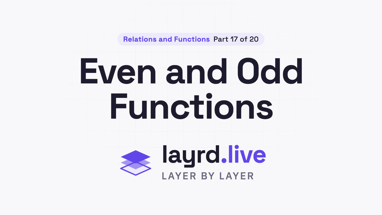 Even and Odd Functions
